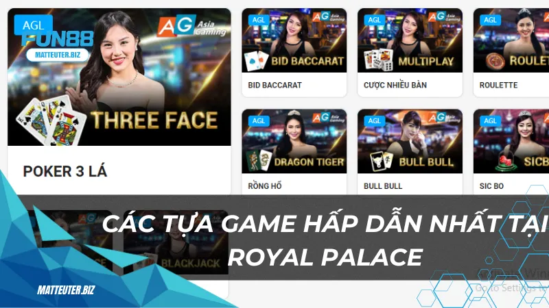 Royal Palace - Cổng game giải trí hoàn hảo nhất tại Việt Nam 2 Các tựa game hấp dẫn nhất tại Royal Palace